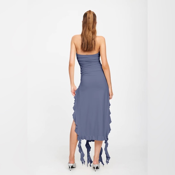 Lioness Rendezvous Strapless Dress in Slate - Picture 3 of 6